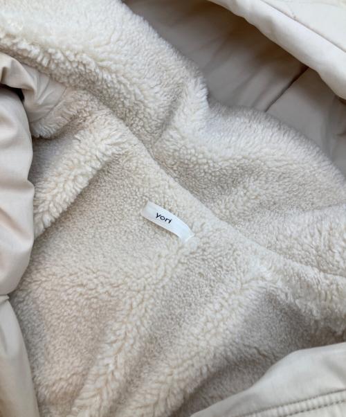 YORI（ヨリ）yori (ヨリ) ボア キルティングコート アイボリー サイズ:freeの古着・服飾アイテム