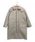 yori（ヨリ）の古着「ボア キルティングコート」｜アイボリー