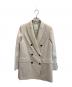 EBURE（エブール）の古着「ダブルテーラードジャケット」｜アイボリー