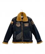 AVIREXアヴィレックス）の古着「フライトジャケット」｜ブラック