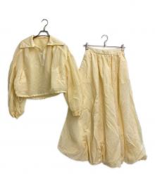 Ameri（アメリ）の古着「RIP STOP SET UP DRESS」｜アイボリー