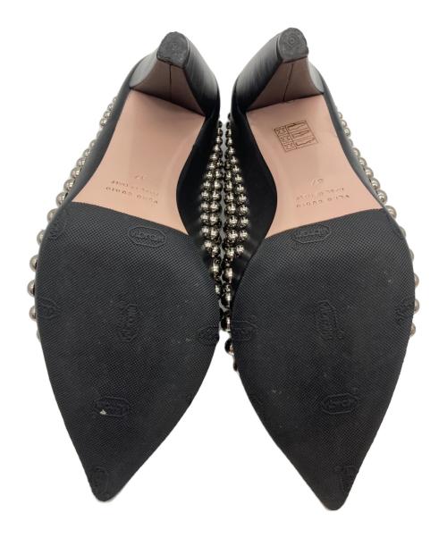 RED VALENTINO（レッドヴァレンティノ）RED VALENTINO (レッドヴァレンティノ) ヒールパンプス ブラック サイズ:23.5の古着・服飾アイテム