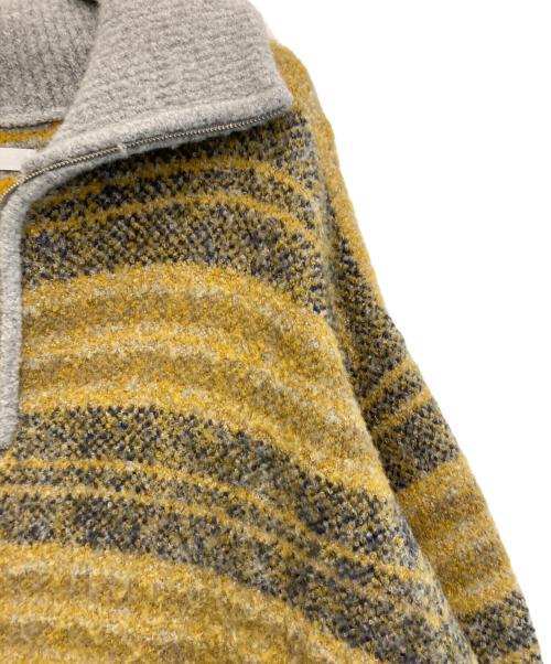 kelen（ケレン）kelen (ケレン) オリジナルボーダーニットプルオーバー“ADILS” イエロー サイズ:FREEの古着・服飾アイテム