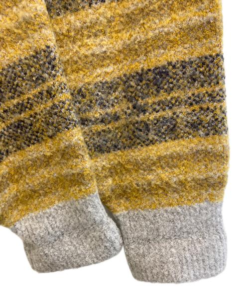 kelen（ケレン）kelen (ケレン) オリジナルボーダーニットプルオーバー“ADILS” イエロー サイズ:FREEの古着・服飾アイテム