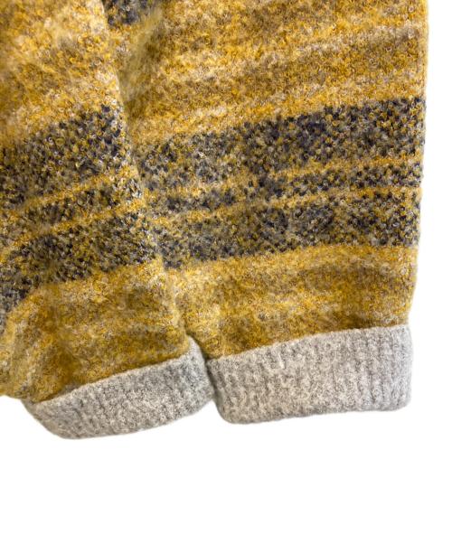 kelen（ケレン）kelen (ケレン) オリジナルボーダーニットプルオーバー“ADILS” イエロー サイズ:FREEの古着・服飾アイテム