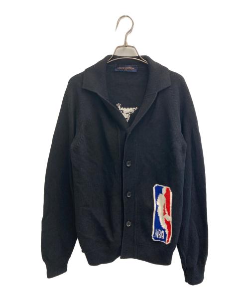 LOUIS VUITTON（ルイ ヴィトン）LOUIS VUITTON (ルイ ヴィトン) NBA (エヌビーエー) NBA ジャイアント モノグラム ロゴ カーディガン ブラック サイズ:Mの古着・服飾アイテム