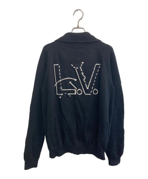 LOUIS VUITTON（ルイ ヴィトン）LOUIS VUITTON (ルイ ヴィトン) NBA (エヌビーエー) NBA ジャイアント モノグラム ロゴ カーディガン ブラック サイズ:Mの古着・服飾アイテム