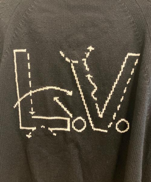 LOUIS VUITTON（ルイ ヴィトン）LOUIS VUITTON (ルイ ヴィトン) NBA (エヌビーエー) NBA ジャイアント モノグラム ロゴ カーディガン ブラック サイズ:Mの古着・服飾アイテム