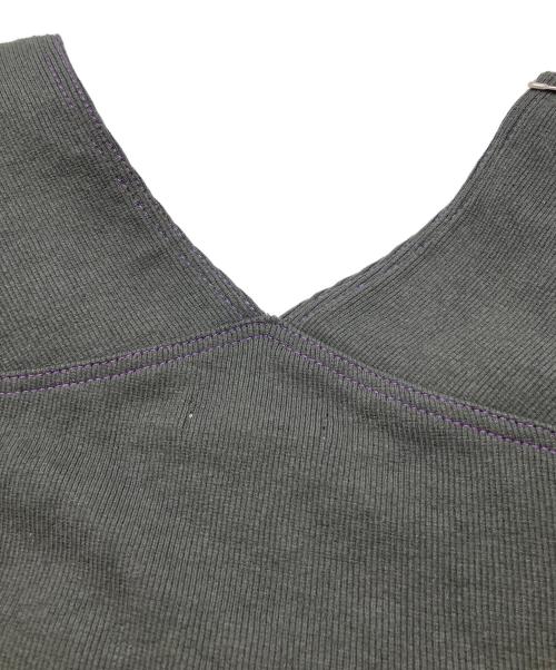 ELCHELE（エルチェレ）ELCHELE (エルチェレ) 25ss EPIC RIB PAINTER OVERALLS グレー サイズ:38の古着・服飾アイテム