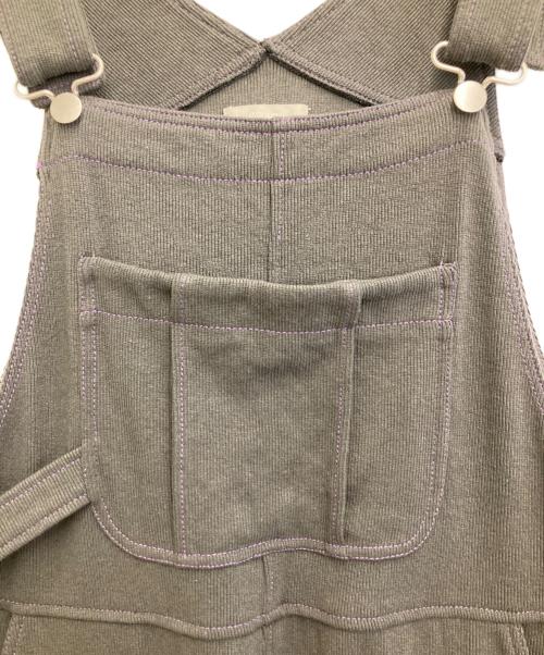 ELCHELE（エルチェレ）ELCHELE (エルチェレ) 25ss EPIC RIB PAINTER OVERALLS グレー サイズ:38の古着・服飾アイテム