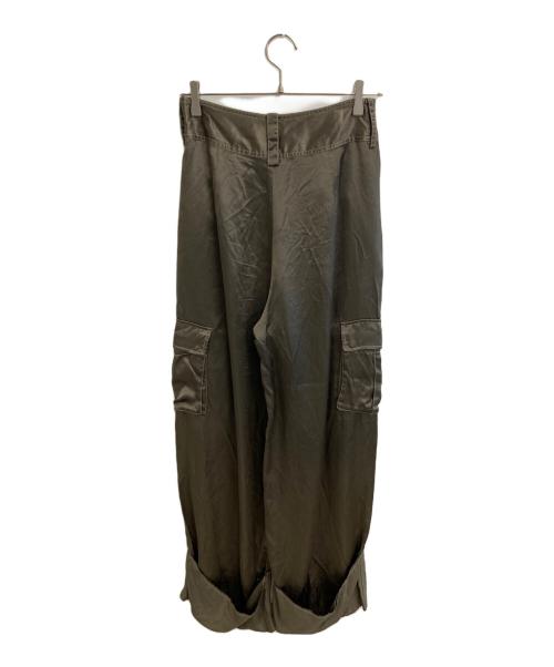 NOUNLESS（ナウンレス）NOUNLESS (ナウンレス) SHINY POCKET WIDE PANTS グリーン サイズ:SIZE 2の古着・服飾アイテム