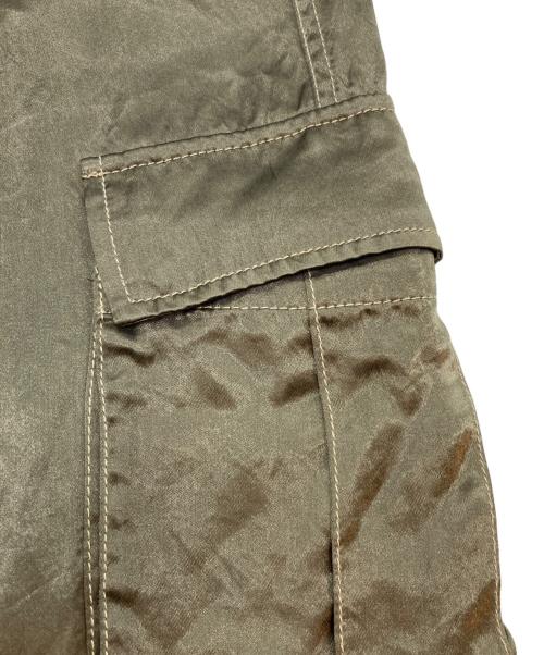 NOUNLESS（ナウンレス）NOUNLESS (ナウンレス) SHINY POCKET WIDE PANTS グリーン サイズ:SIZE 2の古着・服飾アイテム
