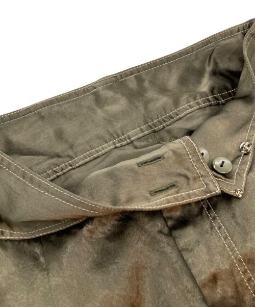 NOUNLESS（ナウンレス）NOUNLESS (ナウンレス) SHINY POCKET WIDE PANTS グリーン サイズ:SIZE 2の古着・服飾アイテム