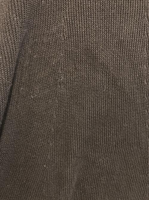 Ameri（アメリ）AMERI (アメリ) 25ss SHEER FRILL V NECK KNIT TOP ブラック サイズ:Fの古着・服飾アイテム