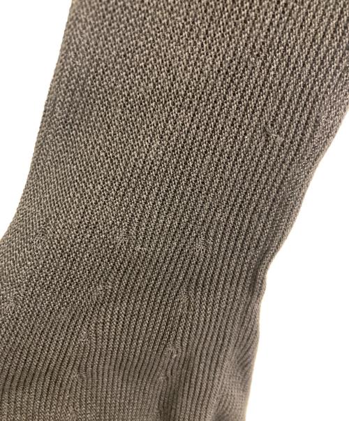 Ameri（アメリ）AMERI (アメリ) 25ss SHEER FRILL V NECK KNIT TOP ブラック サイズ:Fの古着・服飾アイテム