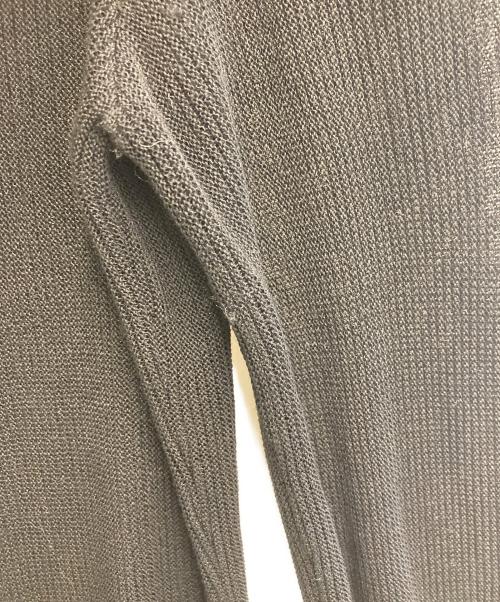 Ameri（アメリ）AMERI (アメリ) 25ss SHEER FRILL V NECK KNIT TOP ブラック サイズ:Fの古着・服飾アイテム