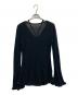 AMERI (アメリ) 25ss SHEER FRILL V NECK KNIT TOP ブラック サイズ:F：10000円