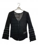 Ameriアメリ）の古着「25ss MEDI SWITCH KNIT CARDIGAN」｜ブラック