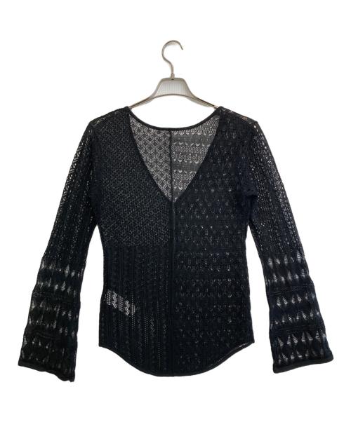 Ameri（アメリ）Ameri (アメリ) 25ss MEDI SWITCH KNIT CARDIGAN ブラック サイズ:SIZE Freeの古着・服飾アイテム