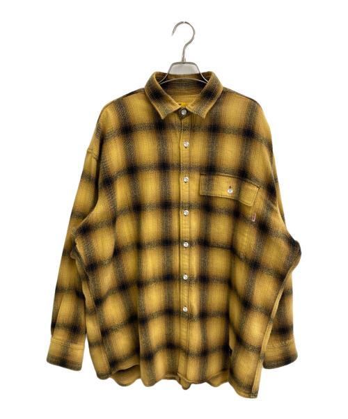 big mac（ビッグマック）BIG MAC (ビッグマック) チェックネルシャツ イエロー×ブラック サイズ:-の古着・服飾アイテム