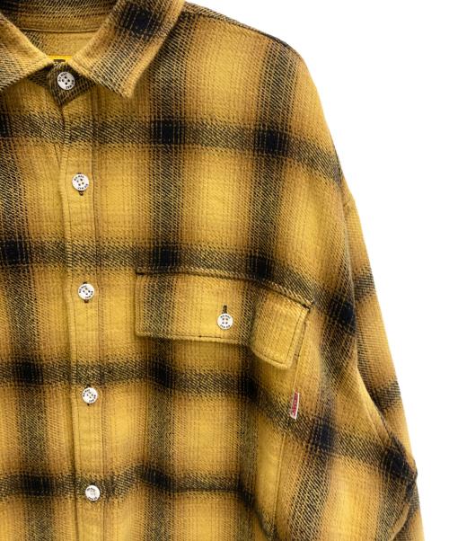 big mac（ビッグマック）BIG MAC (ビッグマック) チェックネルシャツ イエロー×ブラック サイズ:-の古着・服飾アイテム