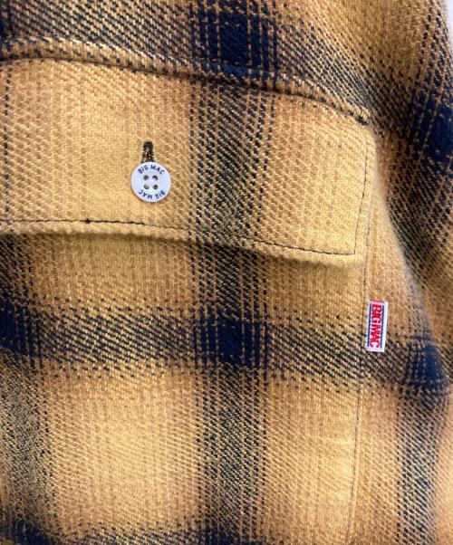 big mac（ビッグマック）BIG MAC (ビッグマック) チェックネルシャツ イエロー×ブラック サイズ:-の古着・服飾アイテム