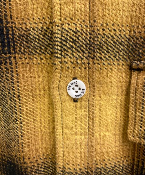 big mac（ビッグマック）BIG MAC (ビッグマック) チェックネルシャツ イエロー×ブラック サイズ:-の古着・服飾アイテム