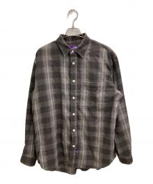THE NORTHFACE PURPLELABEL（ザ・ノースフェイス パープルレーベル）の古着「Plaid Dobby Field Shirt」｜グレー