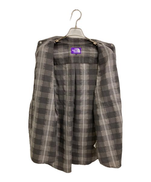 THE NORTHFACE PURPLELABEL（ザ・ノースフェイス パープルレーベル）THE NORTHFACE PURPLELABEL (ザ・ノースフェイス パープルレーベル) Plaid Dobby Field Shirt グレー サイズ:Lの古着・服飾アイテム