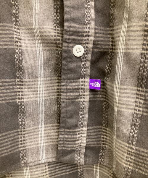 THE NORTHFACE PURPLELABEL（ザ・ノースフェイス パープルレーベル）THE NORTHFACE PURPLELABEL (ザ・ノースフェイス パープルレーベル) Plaid Dobby Field Shirt グレー サイズ:Lの古着・服飾アイテム