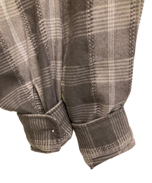 THE NORTHFACE PURPLELABEL（ザ・ノースフェイス パープルレーベル）THE NORTHFACE PURPLELABEL (ザ・ノースフェイス パープルレーベル) Plaid Dobby Field Shirt グレー サイズ:Lの古着・服飾アイテム