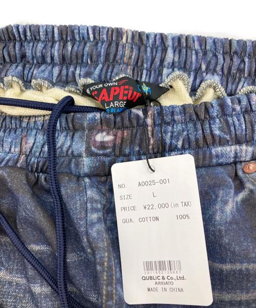 SAPEur（サプール）SAPEur (サプール) 5550XX SWEAT PANTS ブルー サイズ:L 未使用品の古着・服飾アイテム