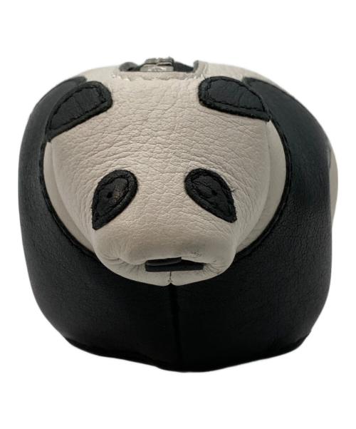 LOEWE（ロエベ）LOEWE (ロエベ) レザーアニマル コインパース ホワイト×ブラックの古着・服飾アイテム