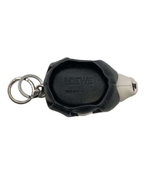 LOEWE（ロエベ）LOEWE (ロエベ) レザーアニマル コインパース ホワイト×ブラックの古着・服飾アイテム