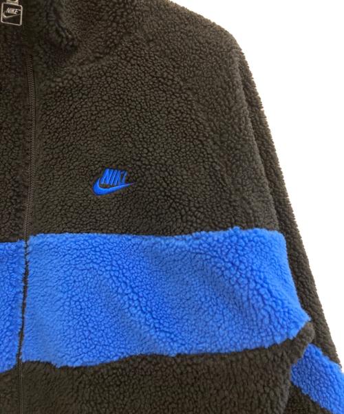 NIKE（ナイキ）NIKE (ナイキ) スウッシュ フルジップ ジャケット ブルー×ブラック サイズ:Lの古着・服飾アイテム