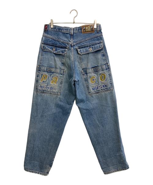 paco jeans（パコジーンズ）paco jeans (パコジーンズ) 刺繍デニムパンツ インディゴ サイズ:-の古着・服飾アイテム