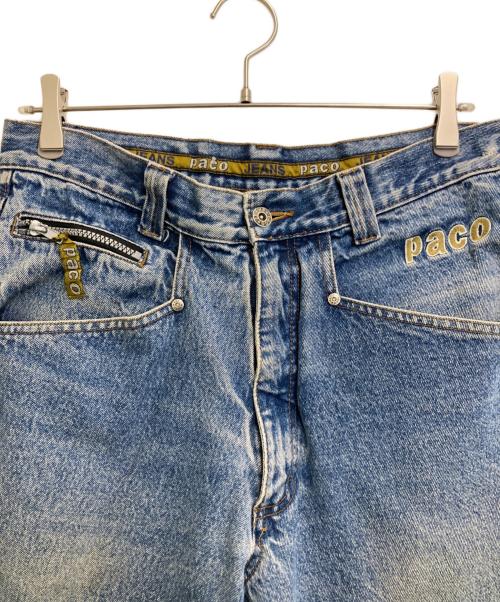 paco jeans（パコジーンズ）paco jeans (パコジーンズ) 刺繍デニムパンツ インディゴ サイズ:-の古着・服飾アイテム
