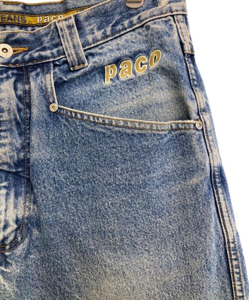 paco jeans（パコジーンズ）paco jeans (パコジーンズ) 刺繍デニムパンツ インディゴ サイズ:-の古着・服飾アイテム