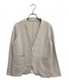 SOEJU（ソージュ）の古着「ノーカラージャケット」｜アイボリー