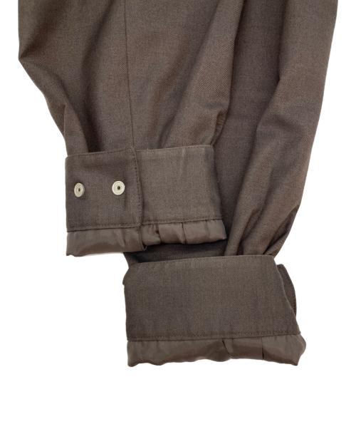 nano・universe（ナノ・ユニバース）nano・universe (ナノ・ユニバース) エアリーサキソニーコーチジャケット ブラウン サイズ:Lの古着・服飾アイテム