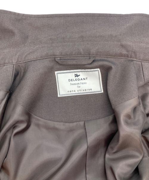 nano・universe（ナノ・ユニバース）nano・universe (ナノ・ユニバース) エアリーサキソニーコーチジャケット ブラウン サイズ:Lの古着・服飾アイテム