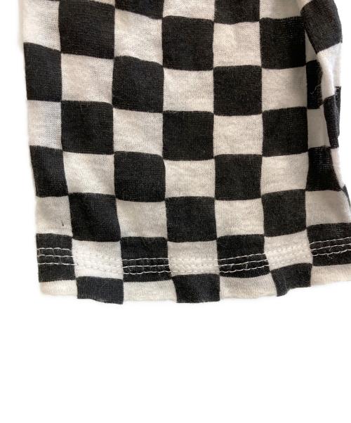 ERL（イーアールエル）ERL (イーアールエル) distressed-finish cotton T-shirt ピンク サイズ:Ｍの古着・服飾アイテム