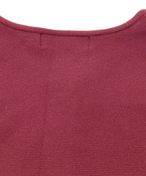 M'S GRACY（エムズグレイシー）M'S GRACY (エムズグレイシー) ダブルリボン Wジップ リボンカーディガン ボルドー サイズ:40の古着・服飾アイテム