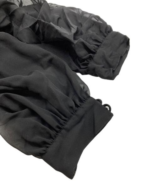 GRACE CONTINENTAL（グレースコンチネンタル）GRACE CONTINENTAL (グレースコンチネンタル) 切替チュールワンピース ブラック×パープル サイズ:38の古着・服飾アイテム