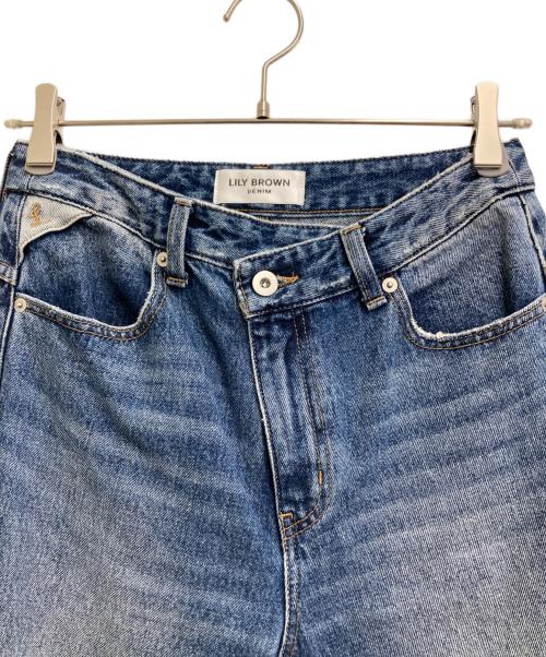 Lily Brown（リリーブラウン）Lily Brown (リリーブラウン) 25年モデル ステップウエストワイドデニムパンツ インディゴ サイズ:1の古着・服飾アイテム