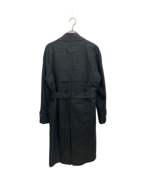 PAUL SMITH（ポールスミス）PAUL SMITH (ポールスミス) コットンギャバジン ダブルトレンチコート ブラック サイズ:Mの古着・服飾アイテム