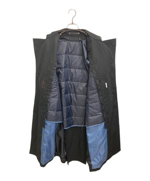 PAUL SMITH（ポールスミス）PAUL SMITH (ポールスミス) コットンギャバジン ダブルトレンチコート ブラック サイズ:Mの古着・服飾アイテム