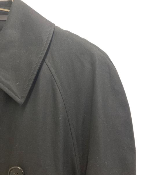 PAUL SMITH（ポールスミス）PAUL SMITH (ポールスミス) コットンギャバジン ダブルトレンチコート ブラック サイズ:Mの古着・服飾アイテム