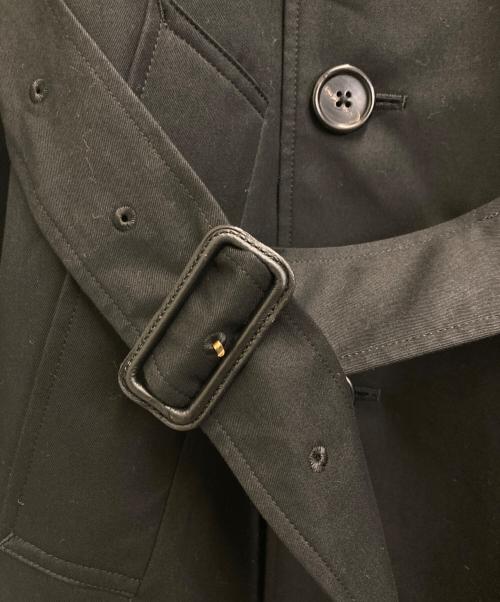 PAUL SMITH（ポールスミス）PAUL SMITH (ポールスミス) コットンギャバジン ダブルトレンチコート ブラック サイズ:Mの古着・服飾アイテム