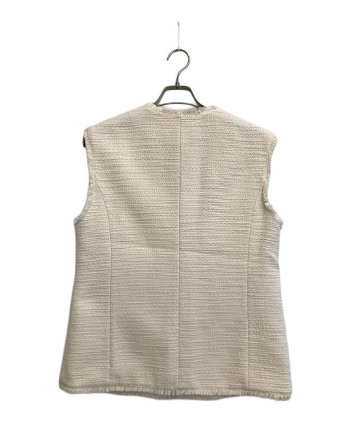 URBAN RESEARCH（アーバンリサーチ）URBAN RESEARCH (アーバンリサーチ) ツイードノーカラージレ アイボリー サイズ:freeの古着・服飾アイテム